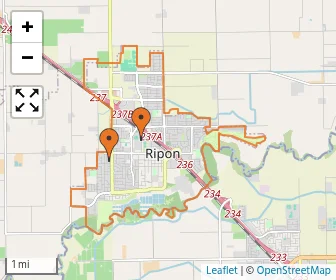 Area schools map