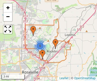 Area schools map