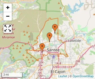 Area schools map