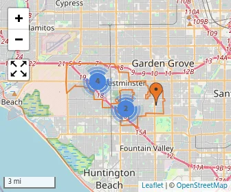 Area schools map