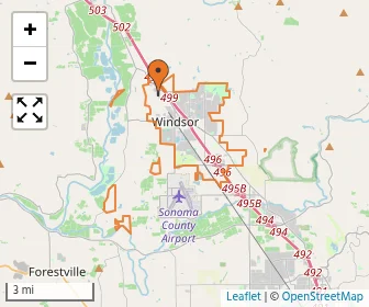 Area schools map