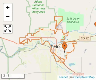 Area schools map