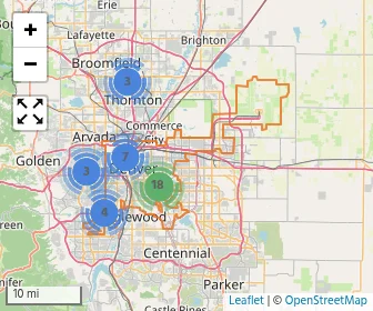 Area schools map