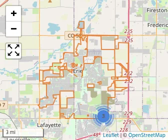 Area schools map