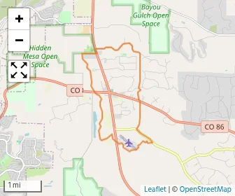 Area schools map