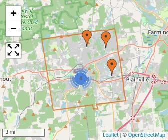 Area schools map
