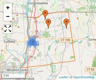 Area schools map