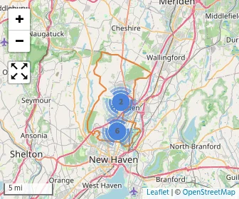 Area schools map