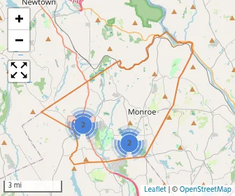 Area schools map