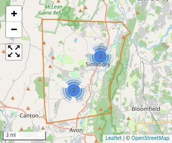 Area schools map