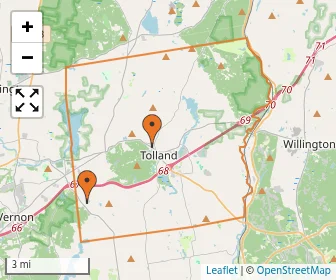 Area schools map