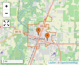 Area schools map