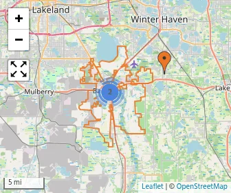 Area schools map