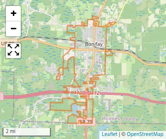 Area schools map