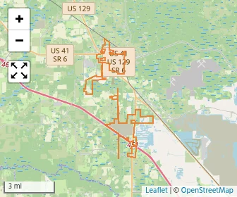 Area schools map