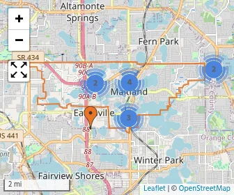 Area schools map