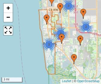 Area schools map