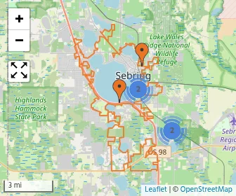 Area schools map