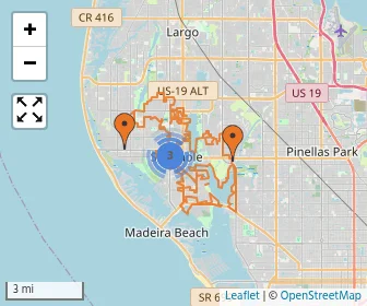 Area schools map
