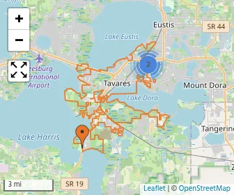 Area schools map