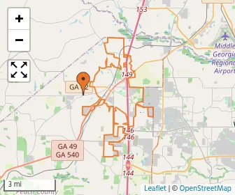 Area schools map