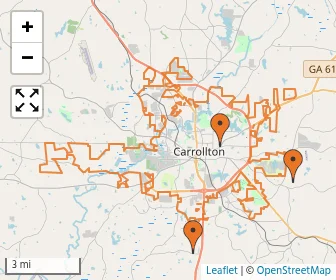 Area schools map