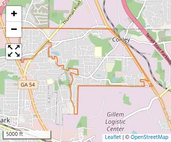 Area schools map
