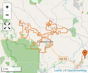 Area schools map
