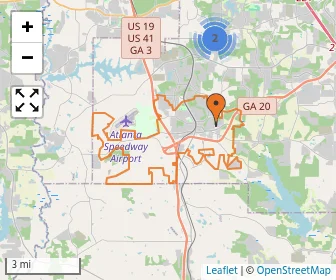 Area schools map