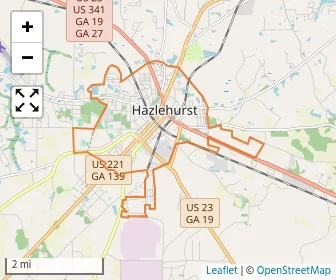 Area schools map
