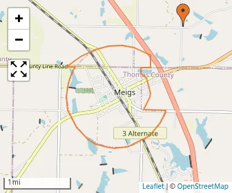 Area schools map