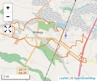 Area schools map