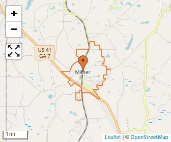Area schools map