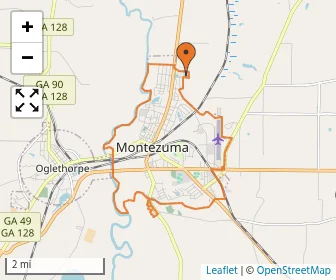 Area schools map