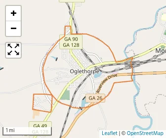Area schools map