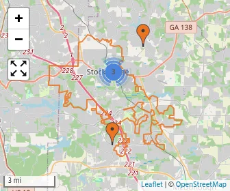 Area schools map