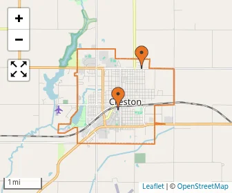 Area schools map