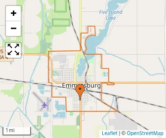 Area schools map