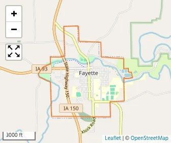 Area schools map