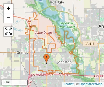 Area schools map