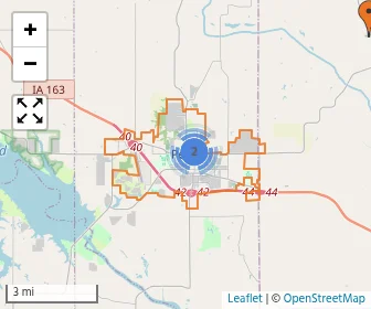Area schools map