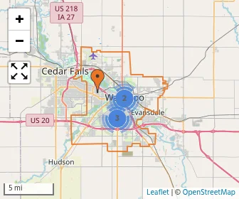 Area schools map