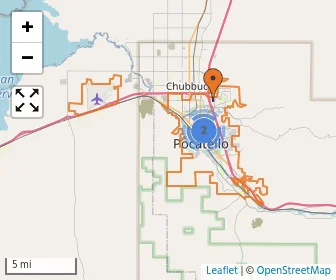 Area schools map
