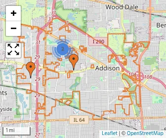 Area schools map