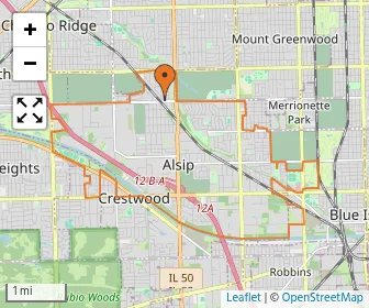 Area schools map