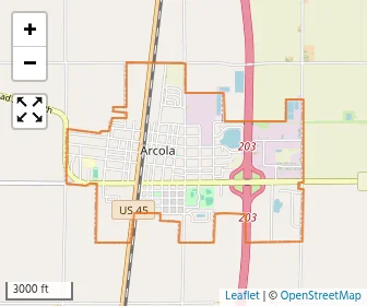 Area schools map