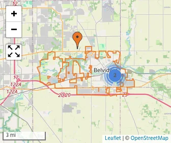 Area schools map