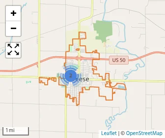 Area schools map