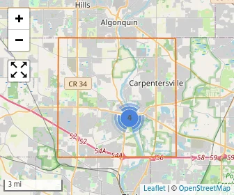 Area schools map