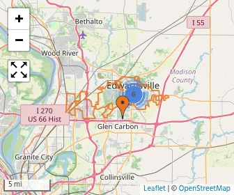 Area schools map